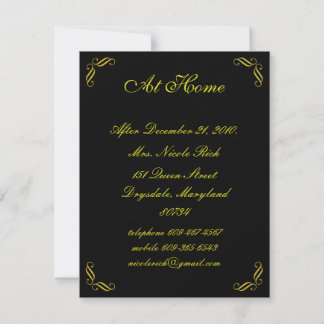 Tarjeta casera amarilla de hadas de oro