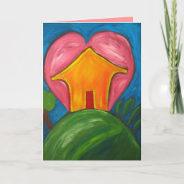 Tarjeta casera feliz