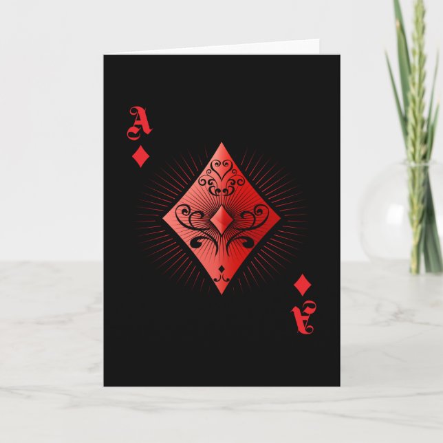 Tarjeta Casino Ace de Diamond Poker (Anverso)