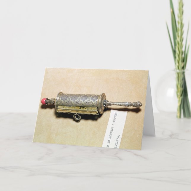 Tarjeta Caso de Megillah, de Alsacia (Anverso)