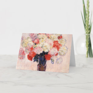 Tarjeta Caso De Peonies De Claude Monet