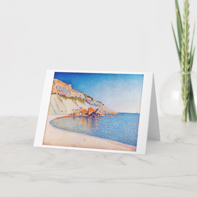 Tarjeta Cassis, Cap Lombard, Opus 196, Signac (Anverso)