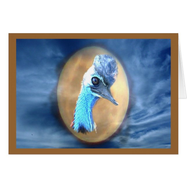 Tarjeta Cassowary Wildlife (Anverso (Horizontal))