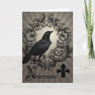 Tarjeta casta vintage de halloween