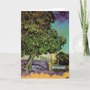 Tarjeta Castaño en Flor por Vincent van Gogh