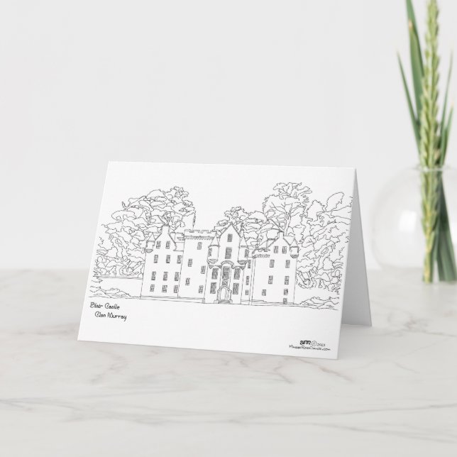 Tarjeta Castillo Blair Escocia (Anverso)