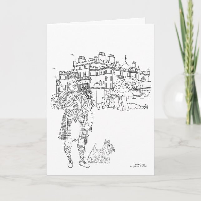 Tarjeta Castillo Culzean Escocia (Anverso)