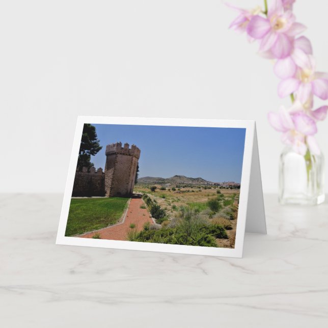 Tarjeta Castillo de Benisanó, Valencia, España, español (Orquídea)