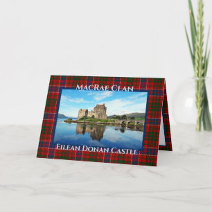 Tarjeta Castillo de Donan Eilean Personalizado - Clan MacR