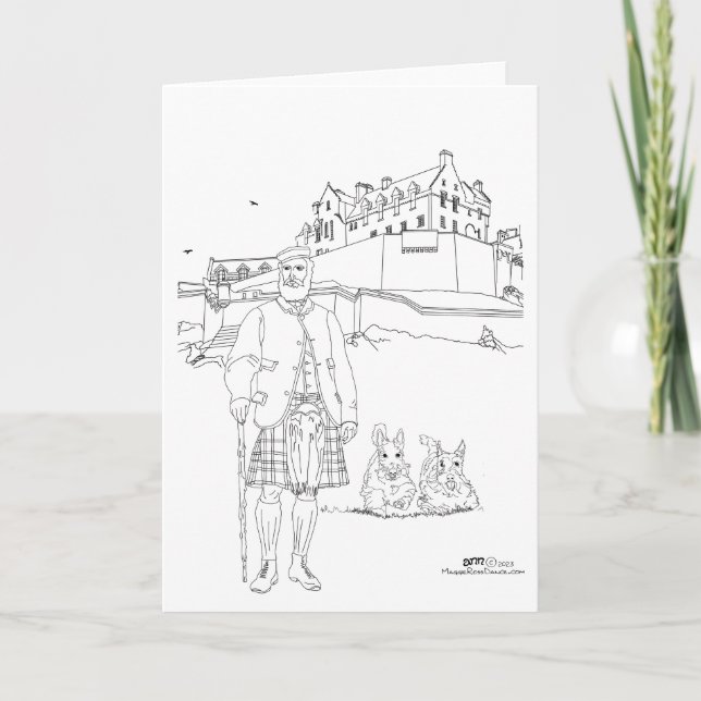 Tarjeta Castillo de Edimburgo, Escocia (Anverso)