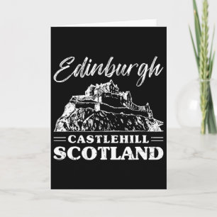 Tarjeta Castillo de Edimburgo Escocia Escocés Europa Vacac
