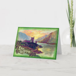Tarjeta Castillo de Glenveigh Donegal Gold Shamrock