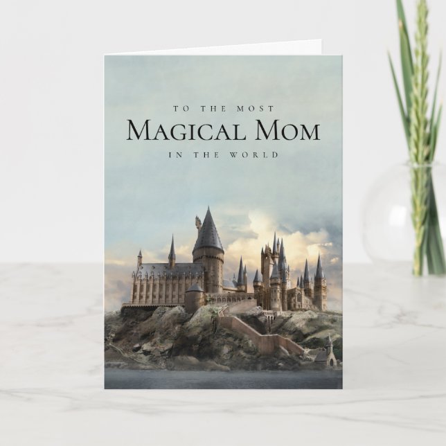 Tarjeta Castillo de Hogwarts Harry Potter Día de la Madre (Anverso)