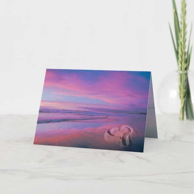 Tarjeta Castillo de la arena del amor (Anverso)