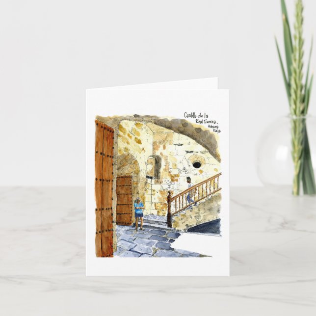 Tarjeta Castillo de la Real Fuerza, Old Havana, Cuba (Anverso)