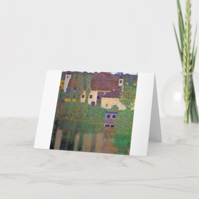 Tarjeta Castillo del Agua, Gustav Klimt (Anverso)