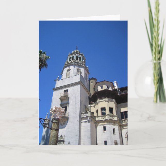 Tarjeta Castillo Hearst, San Simeon, California (Anverso)