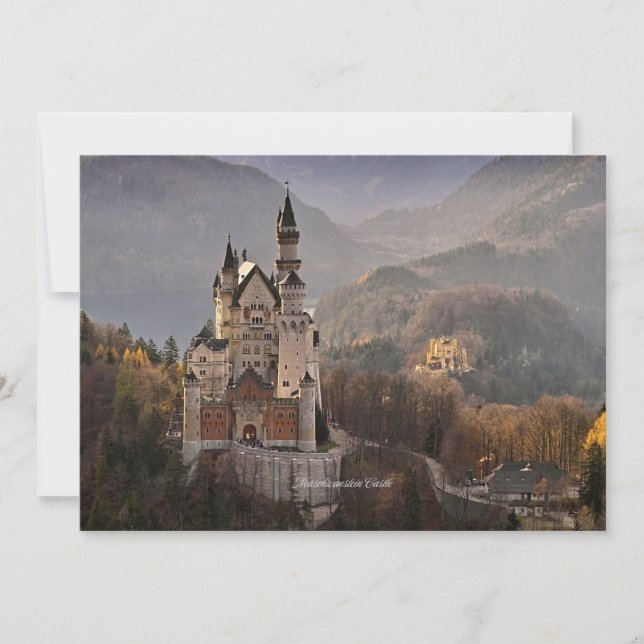 Tarjeta Castillo Neuschwanstein, Alemania (Anverso)