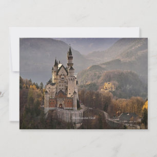Tarjeta Castillo Neuschwanstein, Alemania