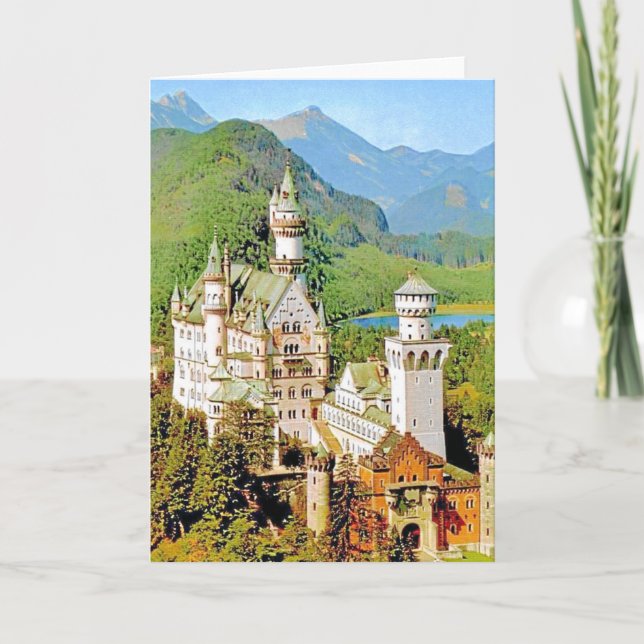 TARJETA CASTILLO NEUSCHWANSTEIN, ALEMANIA (Anverso)