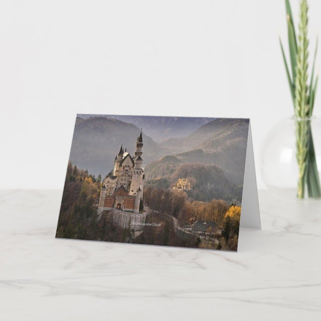 Tarjeta Castillo Neuschwanstein, Alemania (Anverso)