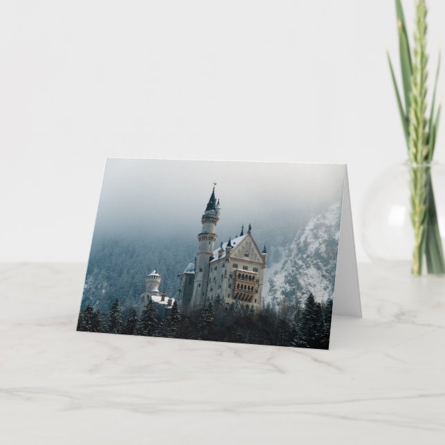 Tarjeta Castillo Neuschwanstein de Alemania (Anverso)