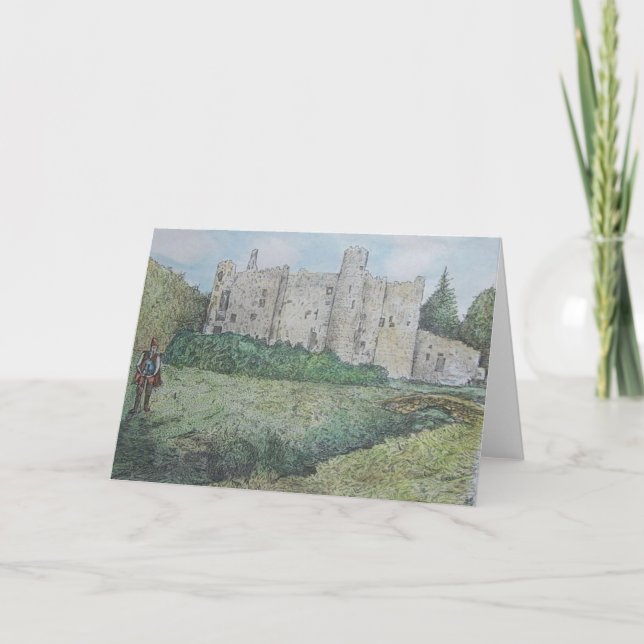 Tarjeta castillo y gaitero (Anverso)