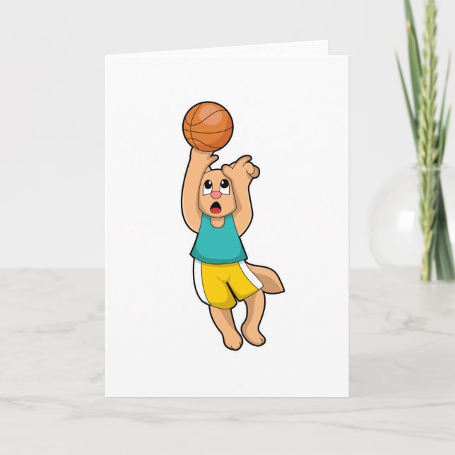 Tarjeta Cat at Basketball Sports (Anverso)