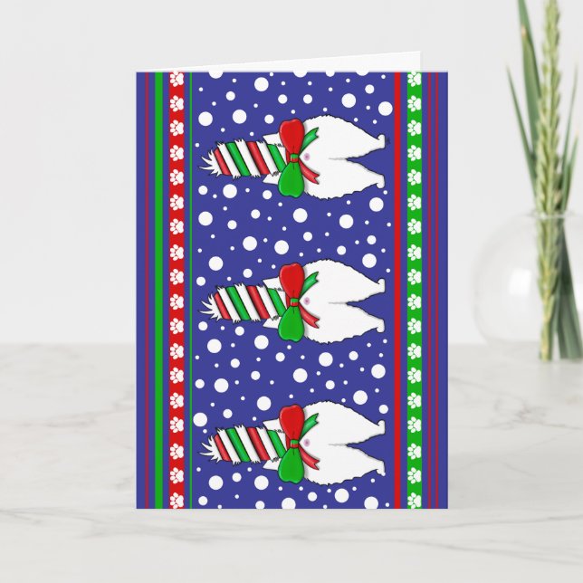 Tarjeta Cat Butt Navidades Green (Anverso)