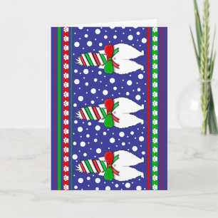 Tarjeta Cat Butt Navidades Green