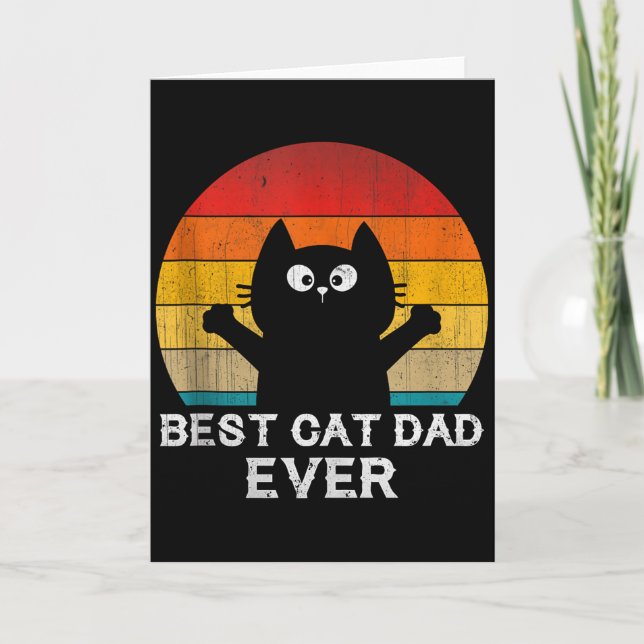 Tarjeta Cat Dad Ever - Funny Cats Tank Top  (Anverso)