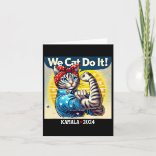 Tarjeta Cat Do It Kamala Harris Supporter Childless Cat La