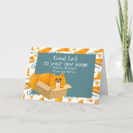 Tarjeta Cat en una caja nueva