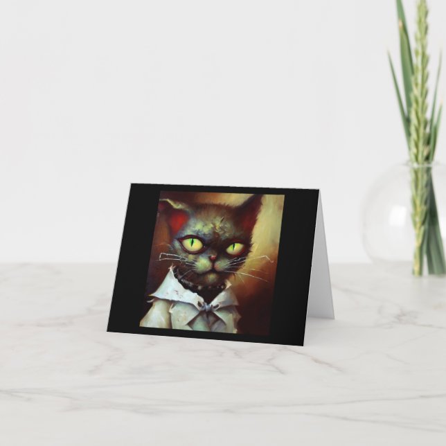 Tarjeta Cat Frankenstein (Anverso)