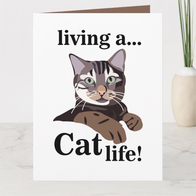 Tarjeta Cat Funny Mascota (Anverso)