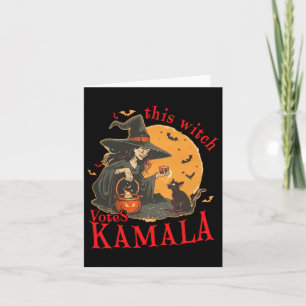 Tarjeta Cat Ladies Cat Lettering Positive Funny Halloween