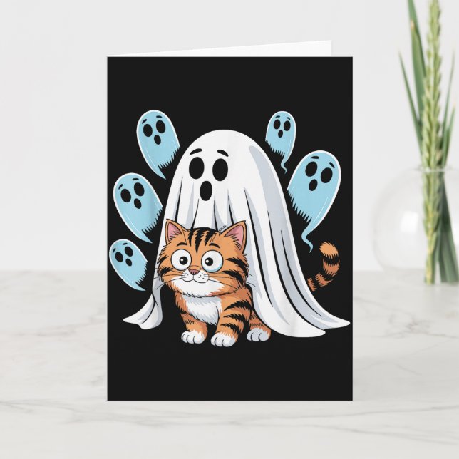 Tarjeta Cat Meme Funny Soky Halloween Kitty  (Anverso)