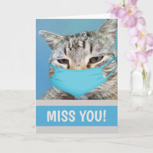 Tarjeta Cat Miss You A Mucho