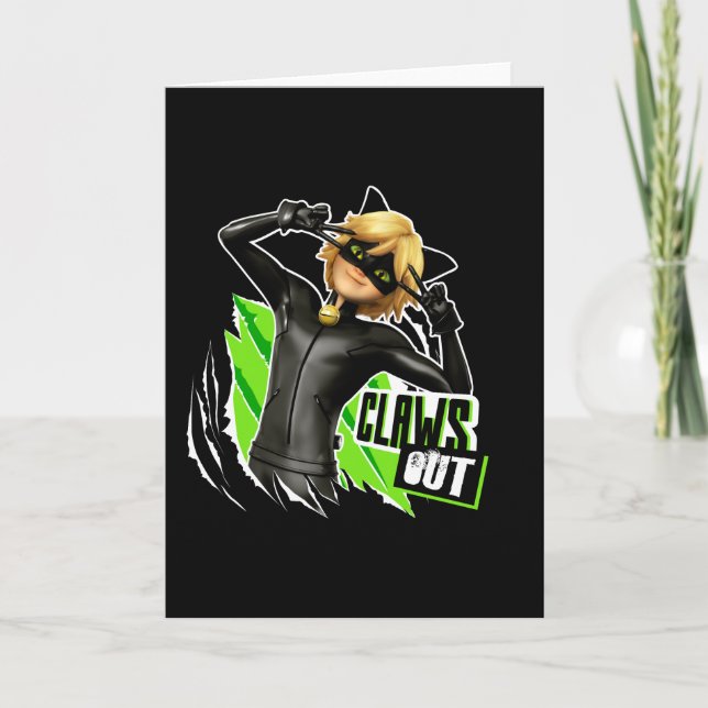 Tarjeta Cat Noir | Gráfica de Clawga Out (Anverso)