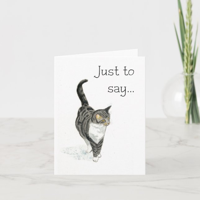 Tarjeta Cat Notecard - Por decir... (Anverso)
