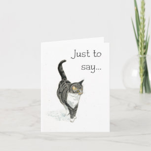 Tarjeta Cat Notecard - Por decir...