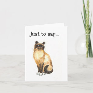 Tarjeta Cat Notecard - Por decir...