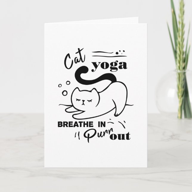TARJETA CAT YOGA BREATING IN AND OUT (Anverso)