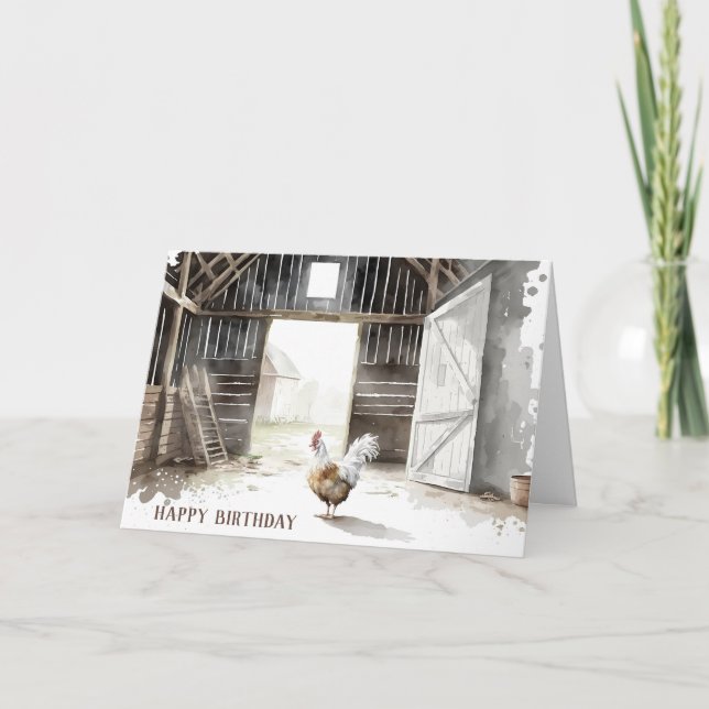 Tarjeta Catálogo De Acuarelas Para El Cumpleaños (Anverso)