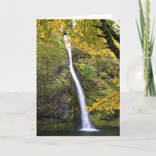 Tarjeta Cataratas de cola de caballo, desfiladero del río