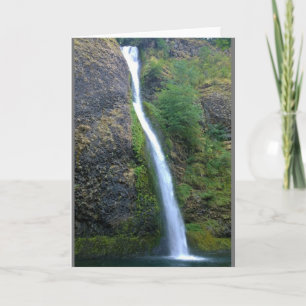 Tarjeta Cataratas de cola de caballo, Oregón