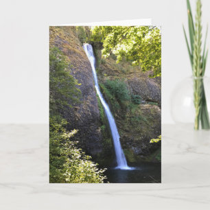 Tarjeta Cataratas de cola de caballo, Oregón