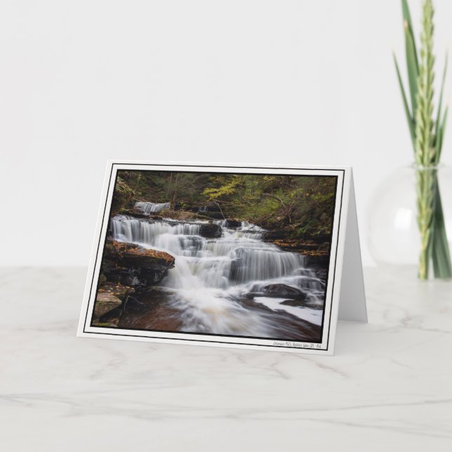 Tarjeta Cataratas de Delaware - otoño de 2018 (Anverso)