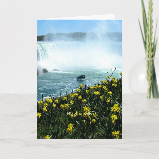 Tarjeta Cataratas del Niágara, Fotografía escénica, (Anverso)
