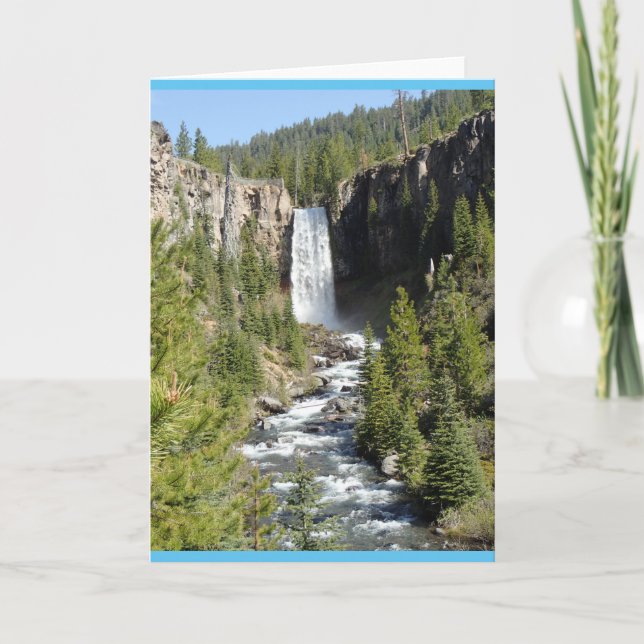 Tarjeta Cataratas Tumalo, Bend, Oregón (Anverso)